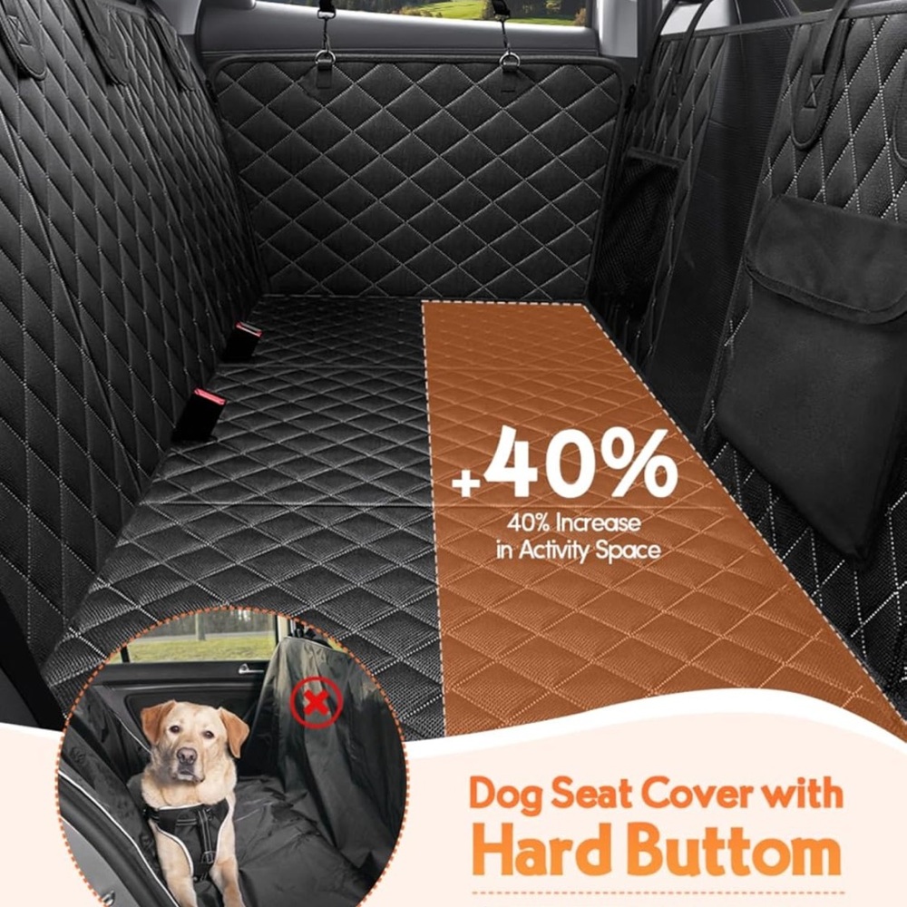 Dog Car Seat Cover & Backseat Extender – Waterproof Hammock for SUVs & Trucks 🐾
